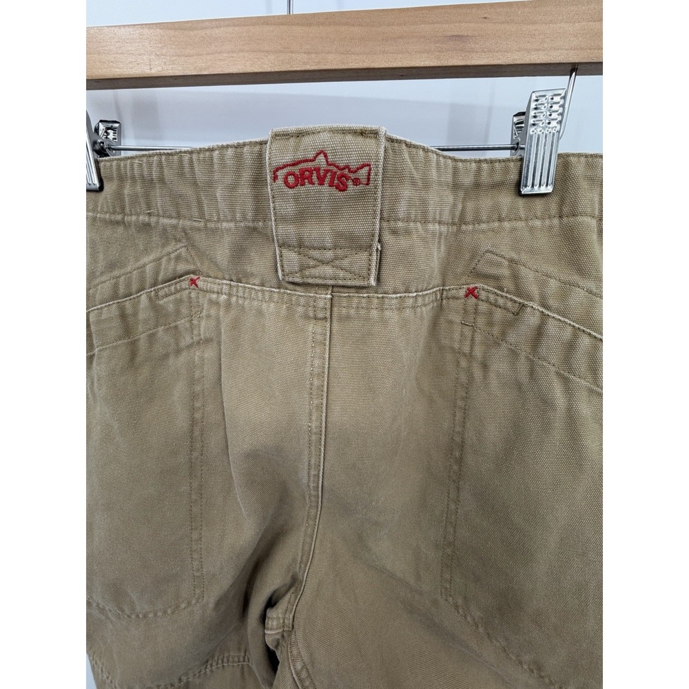 Orvis Trout Bum Heavy Duty Khaki Pants Size 40x29.5" Utility Outdoor - Picture 5 of 11